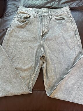 H&M Men's Washed Light Gray Relaxed Jeans